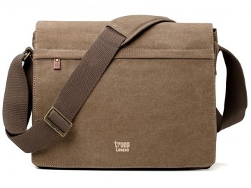 Image pro obrázek produktu Troop London TRP0240 Rozšířitelná taška na notebook 15,6 - Hnědá