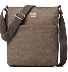 Troop London TRP0236 Unisex velká brašna přes rameno - Brown