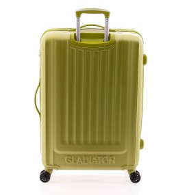 Zadní strana kufru s viditelným nápisem Gladiator